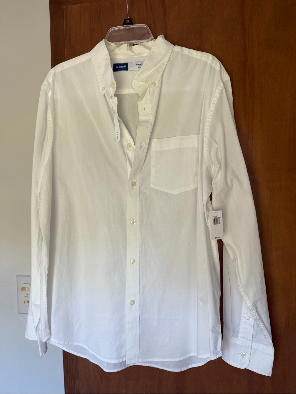 Old Navy Men’s White Button-Down Oxford Shirt